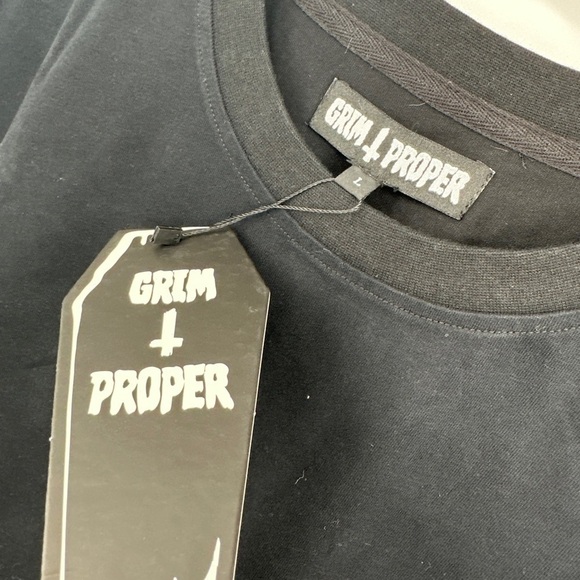 Men’s Sinners Club Graphic T-Shirt Grim + Proper Large L - Picture 3 of 3